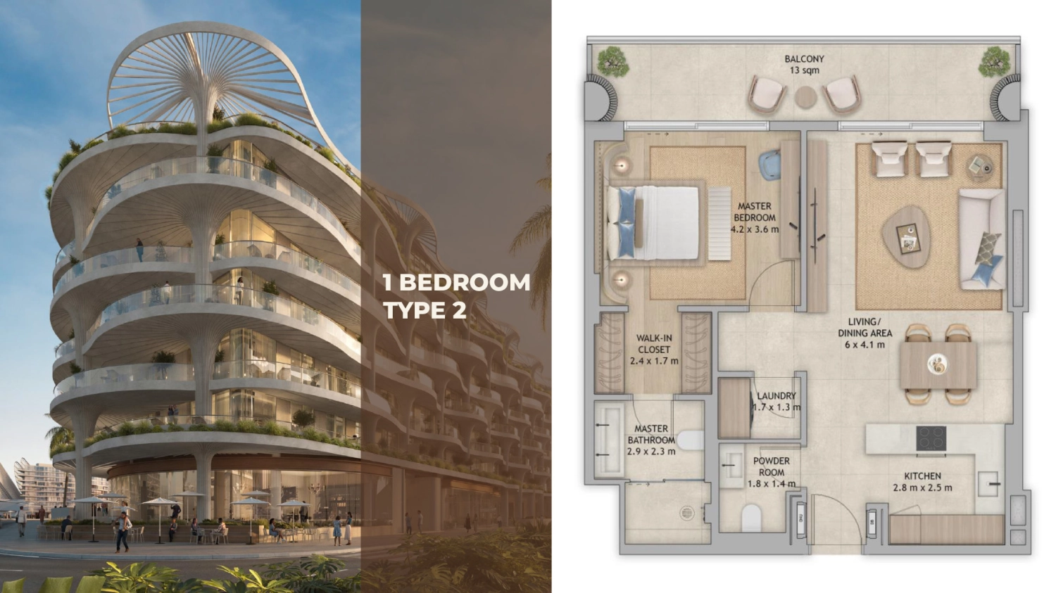 1 BR - Type A